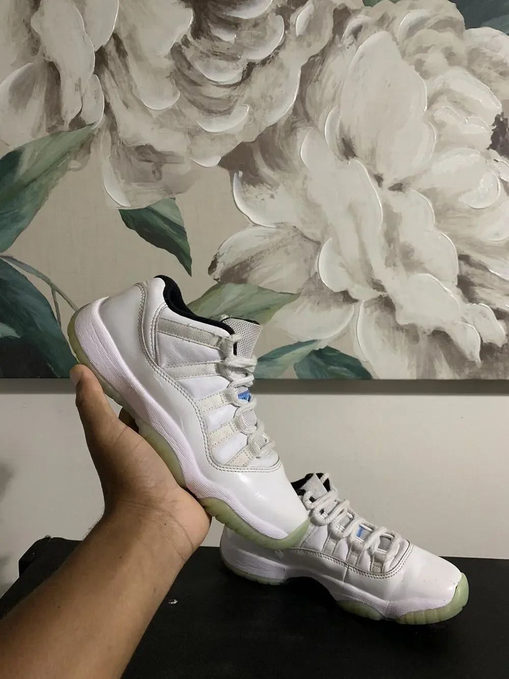 Size 5.5y- Air Jordan 11 Shoes Retro Low Legend Blue GS 528896-117